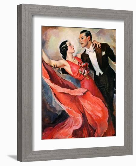 "Ballroom Dancing,"April 10, 1937-John LaGatta-Framed Giclee Print