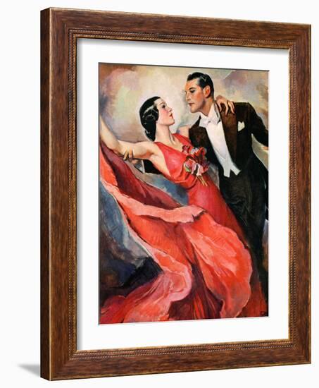 "Ballroom Dancing,"April 10, 1937-John LaGatta-Framed Giclee Print