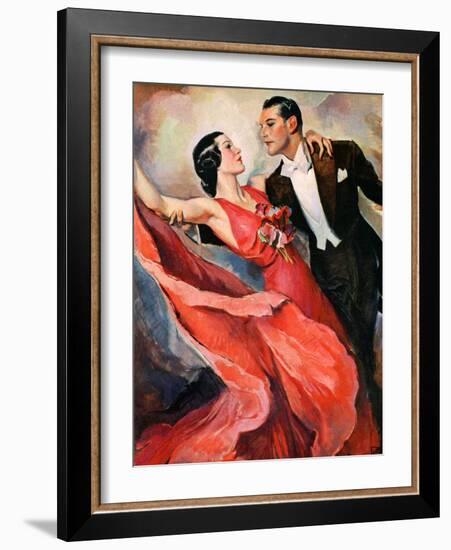 "Ballroom Dancing,"April 10, 1937-John LaGatta-Framed Giclee Print