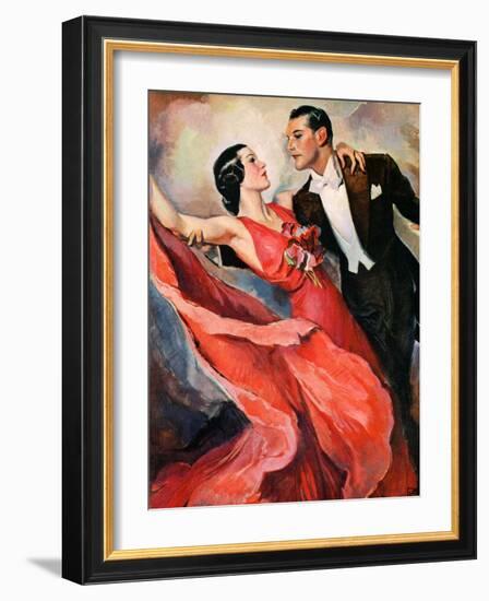 "Ballroom Dancing,"April 10, 1937-John LaGatta-Framed Giclee Print