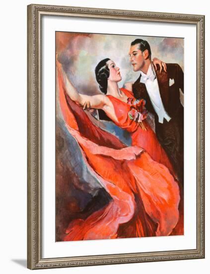 Ballroom Dancing-John LaGatta-Framed Art Print