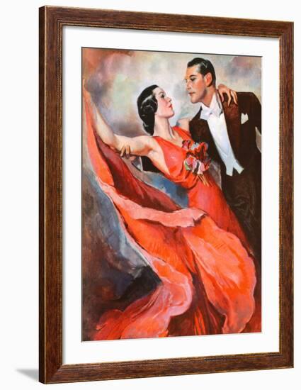 Ballroom Dancing-John LaGatta-Framed Art Print