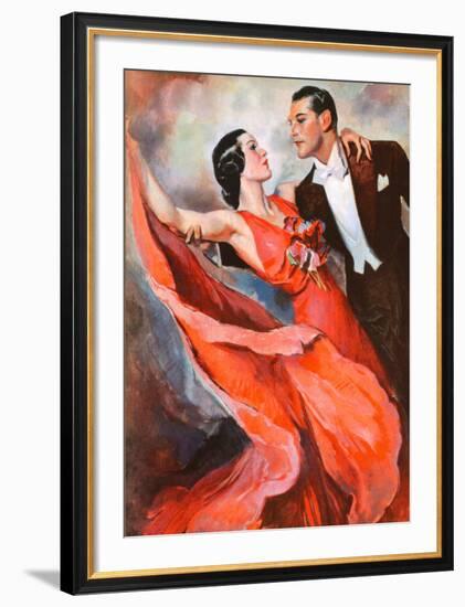 Ballroom Dancing-John LaGatta-Framed Art Print