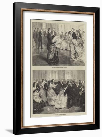 Ballroom Dancing-Frederick Barnard-Framed Giclee Print