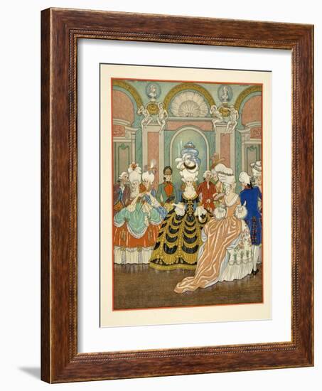 Ballroom Scene, Illustration from 'Les Liaisons Dangereuses' by Pierre Choderlos De Laclos (1741-18-Georges Barbier-Framed Giclee Print