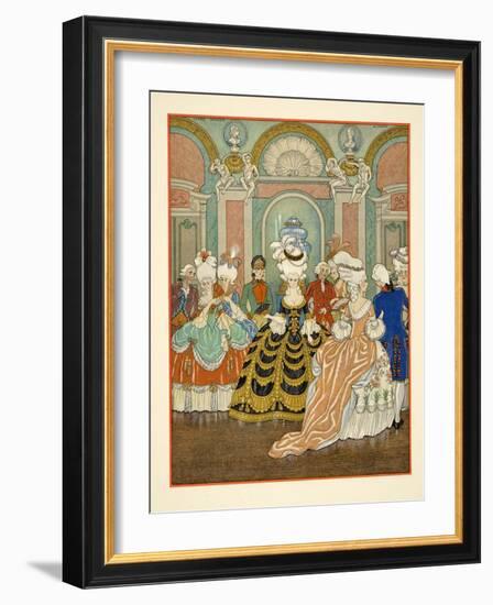 Ballroom Scene, Illustration from 'Les Liaisons Dangereuses' by Pierre Choderlos De Laclos (1741-18-Georges Barbier-Framed Giclee Print