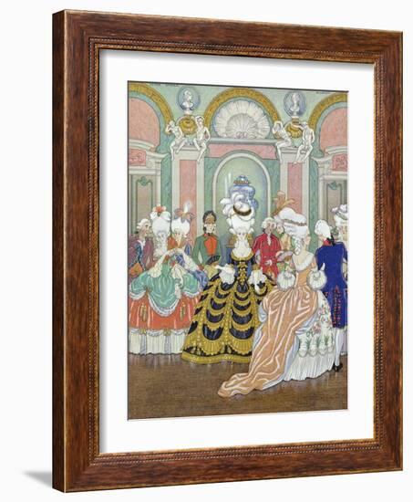 Ballroom Scene, Illustration from Les Liaisons Dangereuses by Pierre Choderlos de Laclos-Georges Barbier-Framed Giclee Print