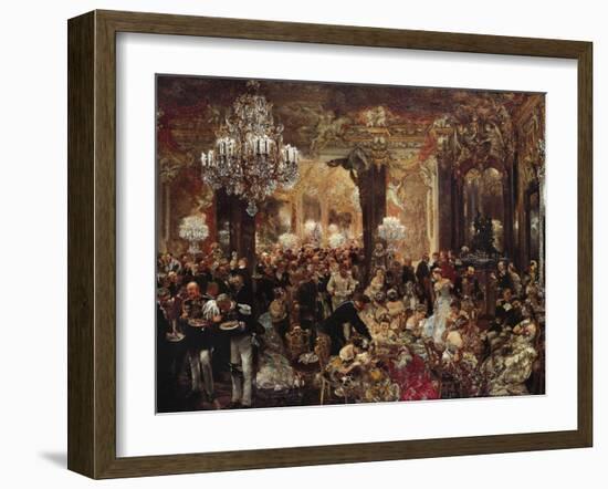 Ballsouper, 1878-Adolph Menzel-Framed Giclee Print