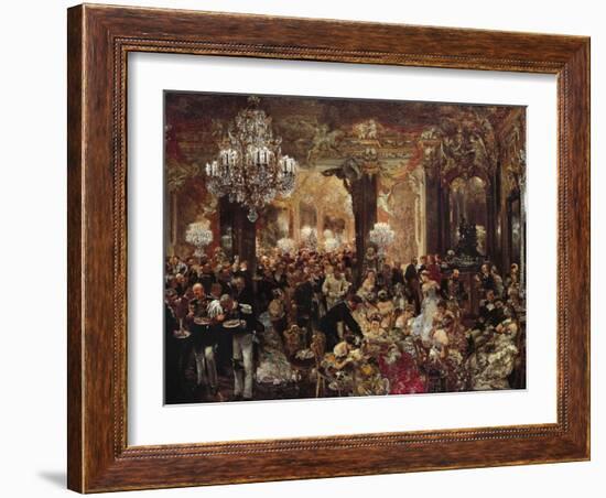 Ballsouper, 1878-Adolph Menzel-Framed Giclee Print