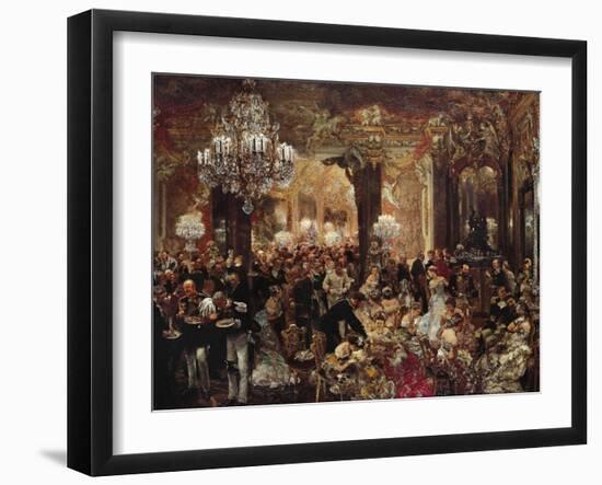 Ballsouper, 1878-Adolph Menzel-Framed Giclee Print