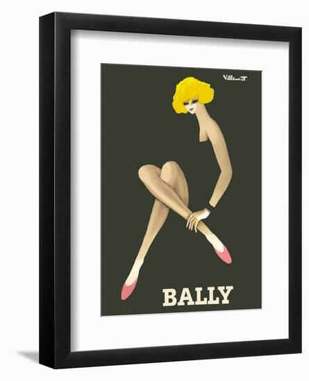 Bally Shoes-Bernard Villemot-Framed Art Print