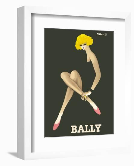 Bally Shoes-Bernard Villemot-Framed Art Print