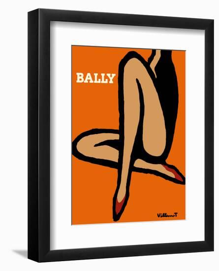 Bally Shoes-Bernard Villemot-Framed Art Print