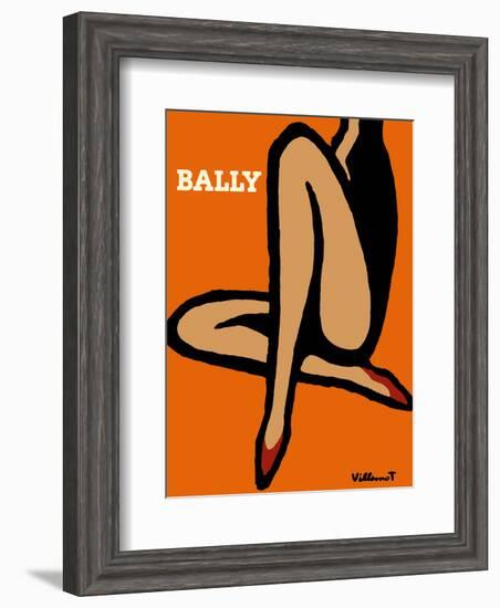 Bally Shoes-Bernard Villemot-Framed Art Print