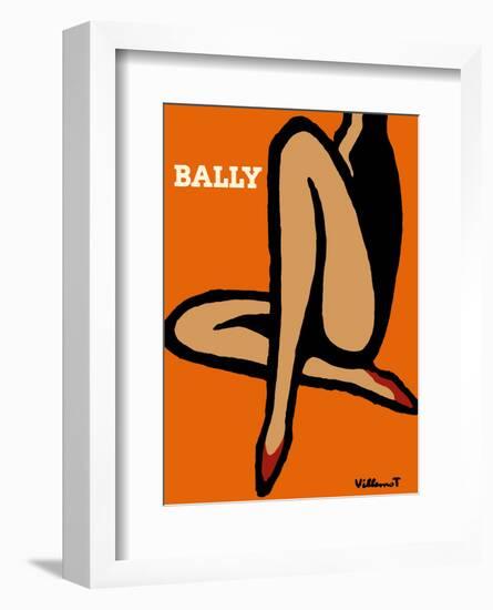 Bally Shoes-Bernard Villemot-Framed Art Print