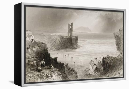 Ballybunnion, County Kerry, Ireland, from 'scenery and Antiquities of Ireland' by George Virtue,…-William Henry Bartlett-Framed Premier Image Canvas