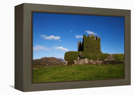 Ballycarberry Castle, Built Circa 16th Century, Near Caherciveen, Ring of Kerry, County Kerry-null-Framed Premier Image Canvas