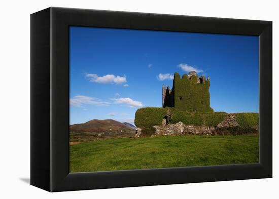 Ballycarberry Castle, Built Circa 16th Century, Near Caherciveen, Ring of Kerry, County Kerry-null-Framed Premier Image Canvas