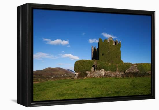 Ballycarberry Castle, Built Circa 16th Century, Near Caherciveen, Ring of Kerry, County Kerry-null-Framed Premier Image Canvas