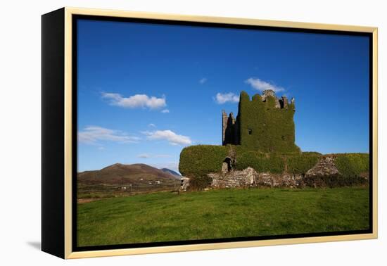 Ballycarberry Castle, Built Circa 16th Century, Near Caherciveen, Ring of Kerry, County Kerry-null-Framed Premier Image Canvas