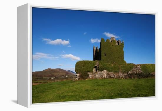 Ballycarberry Castle, Built Circa 16th Century, Near Caherciveen, Ring of Kerry, County Kerry-null-Framed Premier Image Canvas