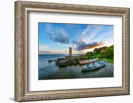 Ballycurrin Lighthouse in the Mood-Philippe Sainte-Laudy-Framed Photographic Print