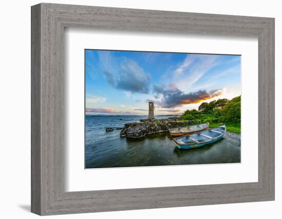 Ballycurrin Lighthouse in the Mood-Philippe Sainte-Laudy-Framed Photographic Print