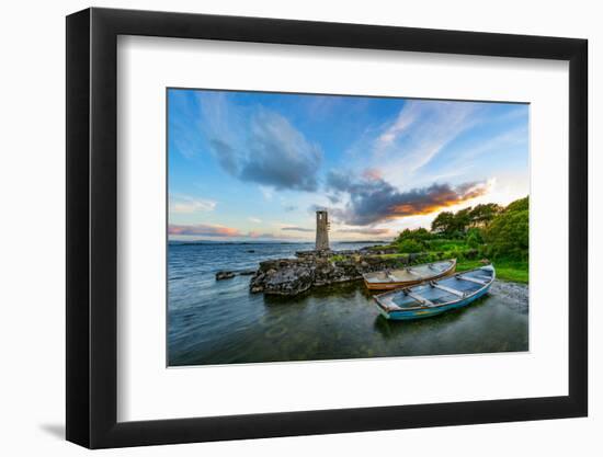 Ballycurrin Lighthouse in the Mood-Philippe Sainte-Laudy-Framed Photographic Print