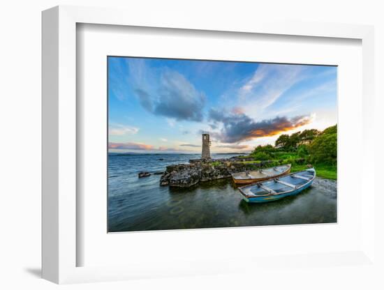 Ballycurrin Lighthouse in the Mood-Philippe Sainte-Laudy-Framed Photographic Print