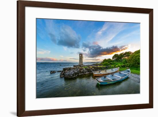 Ballycurrin Lighthouse in the Mood-Philippe Sainte-Laudy-Framed Photographic Print