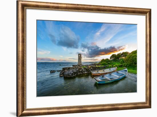 Ballycurrin Lighthouse in the Mood-Philippe Sainte-Laudy-Framed Photographic Print