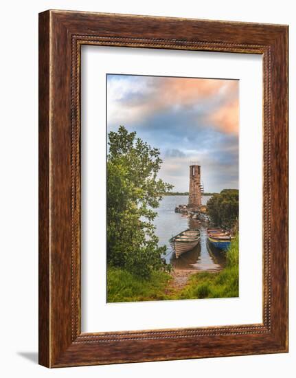 Ballycurrin Lighthouse-Philippe Sainte-Laudy-Framed Photographic Print