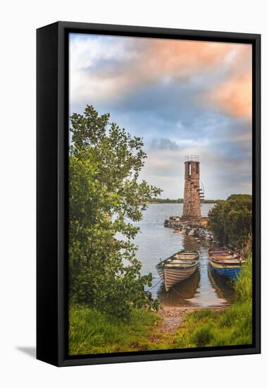 Ballycurrin Lighthouse-Philippe Sainte-Laudy-Framed Premier Image Canvas