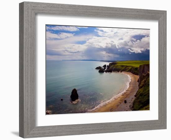 Ballydowane Beach, Copper Coast, County Waterford, Ireland-null-Framed Photographic Print