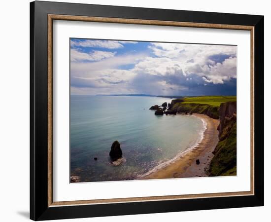 Ballydowane Beach, Copper Coast, County Waterford, Ireland-null-Framed Photographic Print