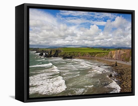 Ballydowane Cove on the Copper Coast, County Waterford, Ireland-null-Framed Premier Image Canvas
