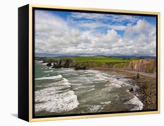 Ballydowane Cove on the Copper Coast, County Waterford, Ireland-null-Framed Premier Image Canvas