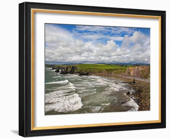 Ballydowane Cove on the Copper Coast, County Waterford, Ireland-null-Framed Photographic Print