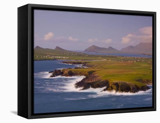 Ballyferriter Bay from Clougher Head, Dingle Peninsula, County Kerry, Munster, Ireland-Doug Pearson-Framed Premier Image Canvas