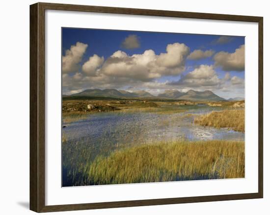 Ballynahinch and the Twelve Pins, Connemara, County Galway, Connacht, Republic of Ireland-Patrick Dieudonne-Framed Photographic Print