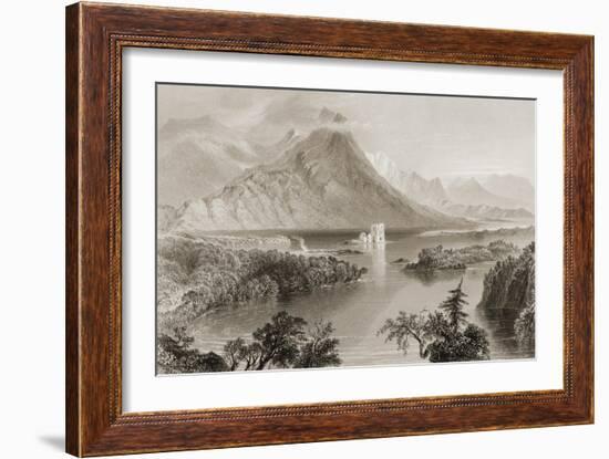 Ballynahinch, Connemara, County Galway, Ireland, from 'scenery and Antiquities of Ireland' by…-William Henry Bartlett-Framed Giclee Print