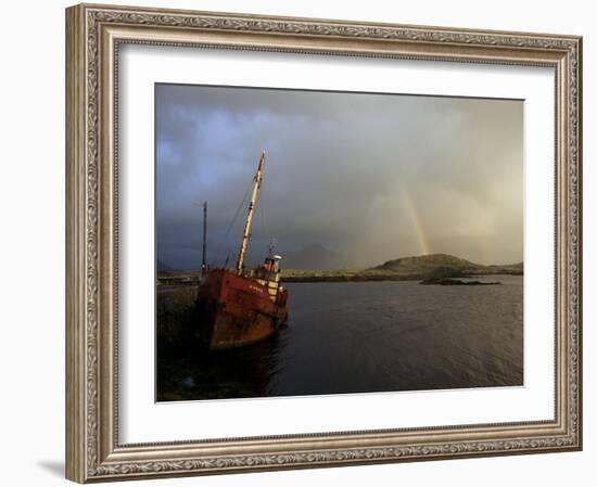 Ballynakill Harbour, Connemara, County Galway, Connacht, Eire (Republic of Ireland)-Hans Peter Merten-Framed Photographic Print