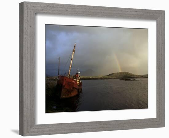 Ballynakill Harbour, Connemara, County Galway, Connacht, Eire (Republic of Ireland)-Hans Peter Merten-Framed Photographic Print