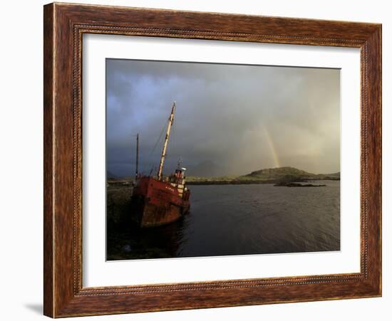 Ballynakill Harbour, Connemara, County Galway, Connacht, Eire (Republic of Ireland)-Hans Peter Merten-Framed Photographic Print