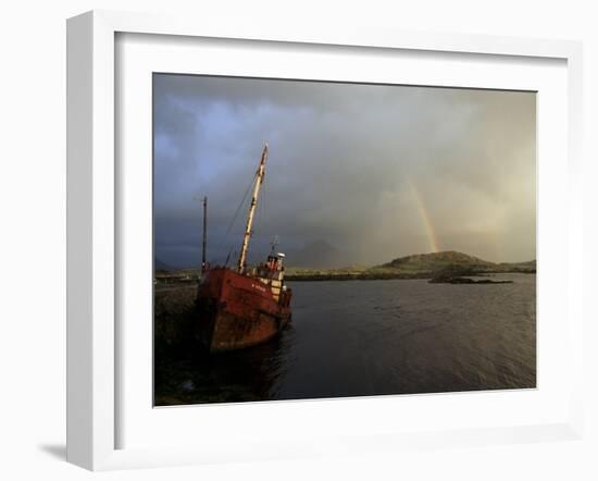 Ballynakill Harbour, Connemara, County Galway, Connacht, Eire (Republic of Ireland)-Hans Peter Merten-Framed Photographic Print