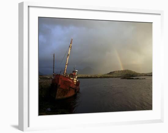 Ballynakill Harbour, Connemara, County Galway, Connacht, Eire (Republic of Ireland)-Hans Peter Merten-Framed Photographic Print