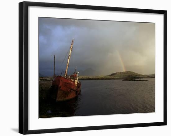 Ballynakill Harbour, Connemara, County Galway, Connacht, Eire (Republic of Ireland)-Hans Peter Merten-Framed Photographic Print