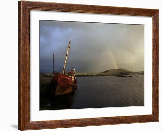 Ballynakill Harbour, Connemara, County Galway, Connacht, Eire (Republic of Ireland)-Hans Peter Merten-Framed Photographic Print