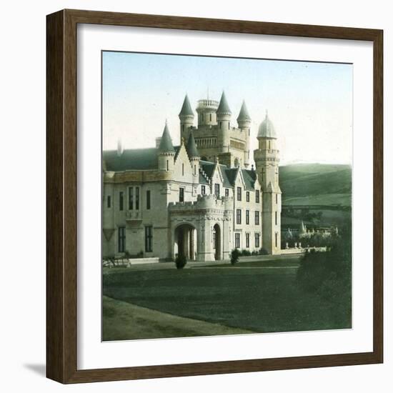 Balmoral (Scotland), View of the Castle, Southern Side-Leon, Levy et Fils-Framed Photographic Print