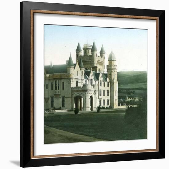 Balmoral (Scotland), View of the Castle, Southern Side-Leon, Levy et Fils-Framed Photographic Print